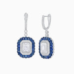 Load image into Gallery viewer, Art Deco Style Emerald Cut Diamond Earrings - Shahin Jewelry