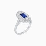 Load image into Gallery viewer, Art Deco Style Emerald Cut Gemstone Ring - Shahin Jewelry