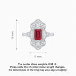 Load image into Gallery viewer, Art Deco Style Emerald Cut Gemstone Ring - Shahin Jewelry