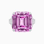 Load image into Gallery viewer, Art Deco Style Emerald Cut Ring Mounting with Baguette and Round Diamonds - Shahin Jewelry