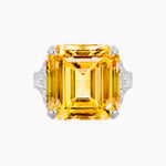 Load image into Gallery viewer, Art Deco Style Emerald Cut Ring Mounting with Baguette and Round Diamonds - Shahin Jewelry