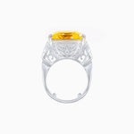 Load image into Gallery viewer, Art Deco Style Emerald Cut Ring Mounting with Baguette and Round Diamonds - Shahin Jewelry