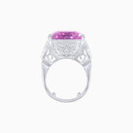 Load image into Gallery viewer, Art Deco Style Emerald Cut Ring Mounting with Baguette and Round Diamonds - Shahin Jewelry
