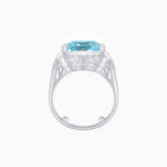 Load image into Gallery viewer, Art Deco Style Emerald Cut Ring with Baguette Diamond Shoulders - Shahin Jewelry