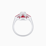 Load image into Gallery viewer, Art Deco Style Emerald Cut Ring with Geometric Elegance - Shahin Jewelry