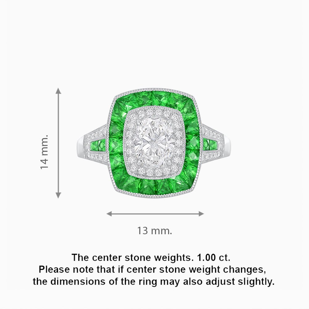 Art Deco Style Engagement Ring - Shahin Jewelry