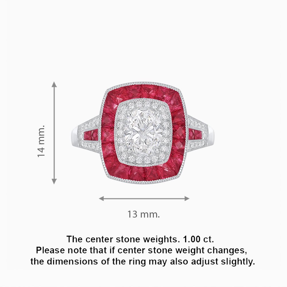 Art Deco Style Engagement Ring - Shahin Jewelry