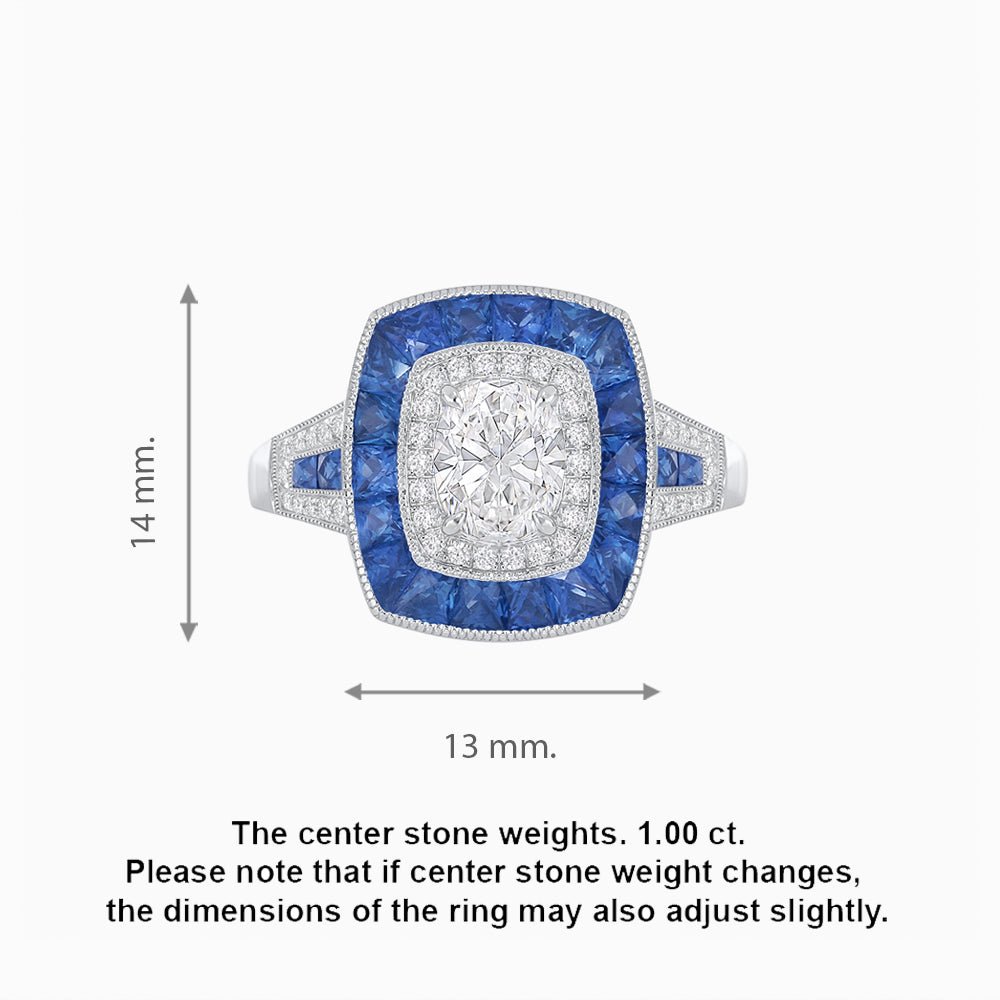 Art Deco Style Engagement Ring - Shahin Jewelry