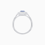 Load image into Gallery viewer, Art Deco Style Engagement Ring with Asscher Cut - Shahin Jewelry
