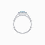Load image into Gallery viewer, Art Deco Style Engagement Ring with Asscher Cut - Shahin Jewelry