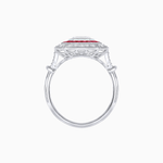Load image into Gallery viewer, Art Deco Style Engagement Ring with Asscher Cut - Shahin Jewelry
