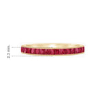 Load image into Gallery viewer, Art Deco Style Eternity Ring - Ruby - Shahin Jewelry
