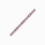 Load image into Gallery viewer, Art Deco Style Five Line Diamond And Gemstone Bracelet - Shahin Jewelry