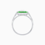 Load image into Gallery viewer, Art Deco Style French Cut Sapphire Ring With Diamond - Shahin Jewelry
