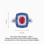 Load image into Gallery viewer, Art Deco Style Gemstone Engagement Ring - Shahin Jewelry