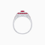 Load image into Gallery viewer, Art Deco Style Gemstone Engagement Ring - Shahin Jewelry