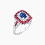 Load image into Gallery viewer, Art Deco Style Gemstone Engagement Ring - Shahin Jewelry