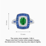 Load image into Gallery viewer, Art Deco Style Gemstone Engagement Ring - Shahin Jewelry