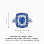 Load image into Gallery viewer, Art Deco Style Gemstone Engagement Ring - Shahin Jewelry