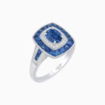 Load image into Gallery viewer, Art Deco Style Gemstone Engagement Ring - Shahin Jewelry
