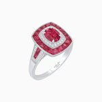 Load image into Gallery viewer, Art Deco Style Gemstone Engagement Ring - Shahin Jewelry