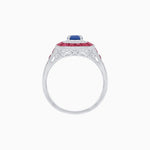 Load image into Gallery viewer, Art Deco Style Gemstone Engagement Ring - Shahin Jewelry