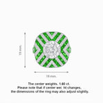 Load image into Gallery viewer, Art Deco Style Geometric Cocktail Ring - Shahin Jewelry