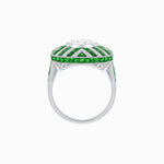 Load image into Gallery viewer, Art Deco Style Geometric Cocktail Ring - Shahin Jewelry