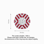 Load image into Gallery viewer, Art Deco Style Geometric Cocktail Ring - Shahin Jewelry