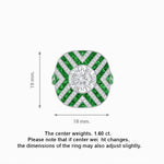 Load image into Gallery viewer, Art Deco Style Geometric Cocktail Ring - Shahin Jewelry
