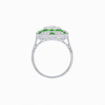 Load image into Gallery viewer, Art Deco Style Geometric Engagement Illusion Setting Ring - Shahin Jewelry