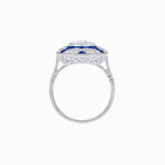 Load image into Gallery viewer, Art Deco Style Geometric Engagement Illusion Setting Ring - Shahin Jewelry