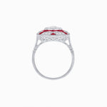 Load image into Gallery viewer, Art Deco Style Geometric Engagement Illusion Setting Ring - Shahin Jewelry