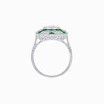 Load image into Gallery viewer, Art Deco Style Geometric Engagement Illusion Setting Ring - Shahin Jewelry