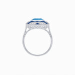 Load image into Gallery viewer, Art Deco Style Geometric Engagement Ring - Shahin Jewelry