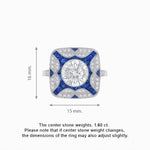 Load image into Gallery viewer, Art Deco Style Geometric Engagement Ring - Shahin Jewelry