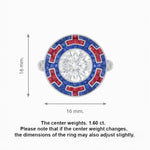 Load image into Gallery viewer, Art Deco Style Geometric Engagement Ring with Diamond - Shahin Jewelry