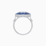 Load image into Gallery viewer, Art Deco Style Geometric Engagement Ring with Diamond - Shahin Jewelry