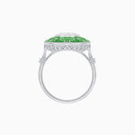 Load image into Gallery viewer, Art Deco Style Geometric Engagement Ring with Diamond - Shahin Jewelry