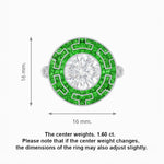 Load image into Gallery viewer, Art Deco Style Geometric Engagement Ring with Diamond - Shahin Jewelry