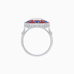 Load image into Gallery viewer, Art Deco Style Geometric Engagement Ring with Diamond - Shahin Jewelry