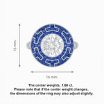 Load image into Gallery viewer, Art Deco Style Geometric Engagement Ring with Diamond - Shahin Jewelry