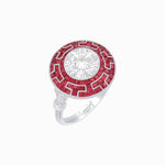 Load image into Gallery viewer, Art Deco Style Geometric Engagement Ring with Diamond - Shahin Jewelry