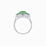 Load image into Gallery viewer, Art Deco Style Geometric Engagement Ring With Gemstone - Shahin Jewelry