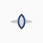 Load image into Gallery viewer, Art Deco Style Illusion Marquise Diamond Ring - Shahin Jewelry