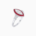 Load image into Gallery viewer, Art Deco Style Illusion Marquise Diamond Ring - Shahin Jewelry