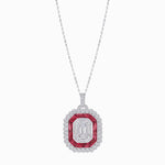 Load image into Gallery viewer, Art Deco Style Illusion Pendant - Shahin Jewelry