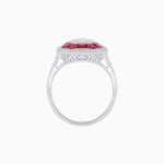 Load image into Gallery viewer, Art Deco Style Illusion Setting Diamond Ring - Shahin Jewelry