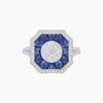 Load image into Gallery viewer, Art Deco Style Illusion Setting Diamond Ring - Shahin Jewelry