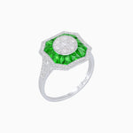 Load image into Gallery viewer, Art Deco Style Illusion Setting Diamond Ring - Shahin Jewelry